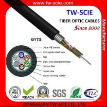 Single-Mode of GYTS Cable de fibra aérea